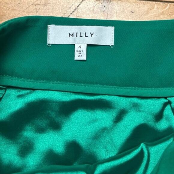 Milly Green Crochet Lace Overlay Pencil Straight Skirt Size US 4 - Picture 4 of 4